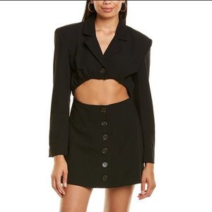 NWT Danielle Bernstein Black Blazer Dress